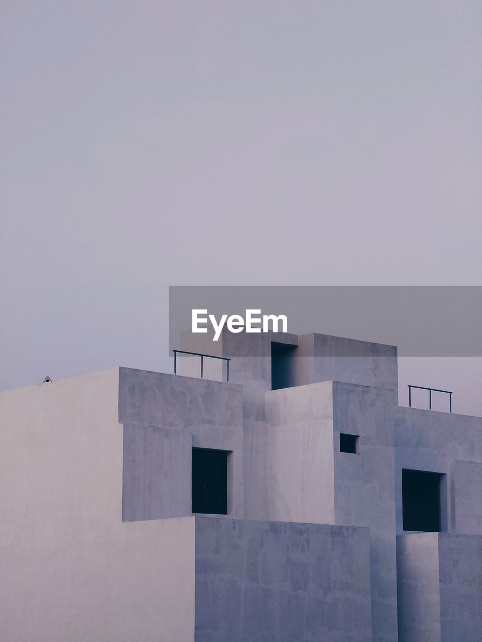Low angle view of building against clear sky