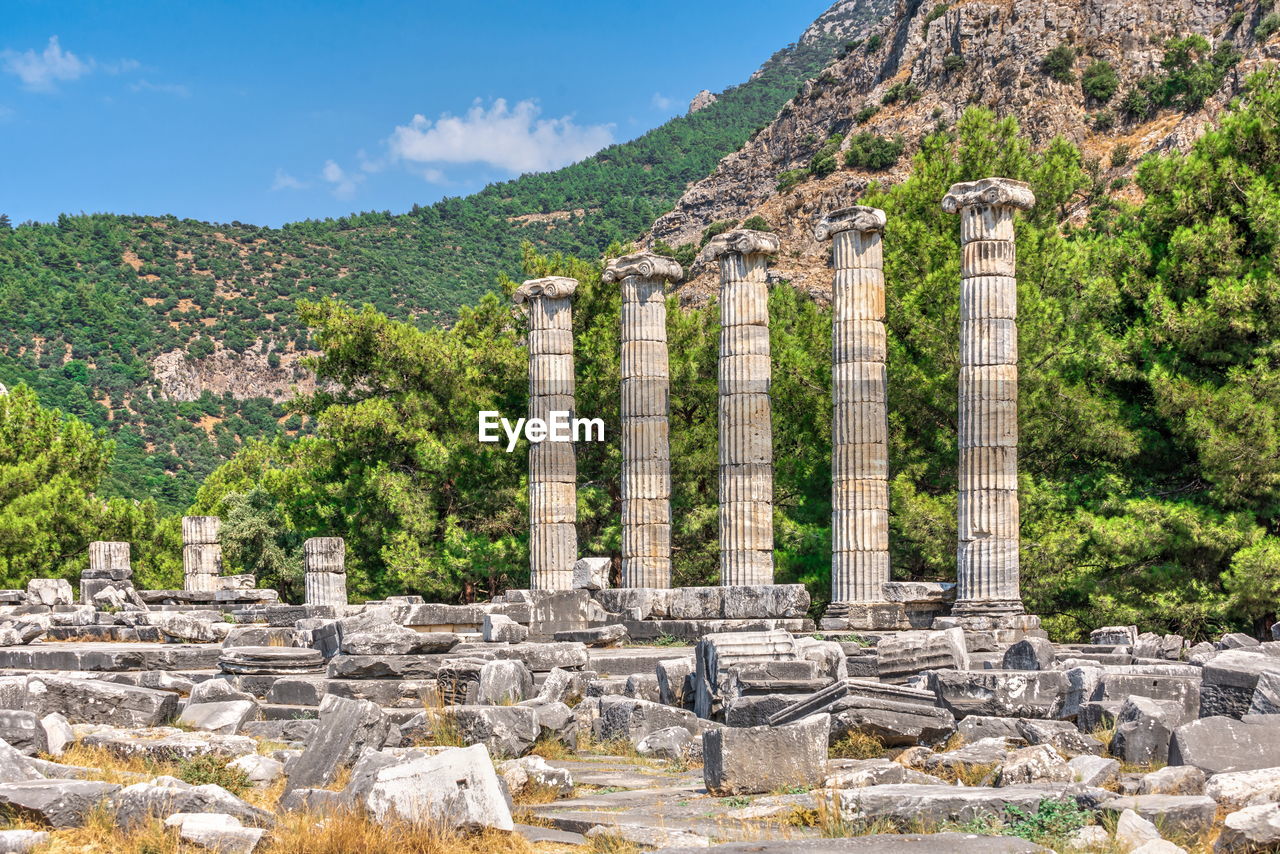 ANCIENT TEMPLE AGAINST SKY