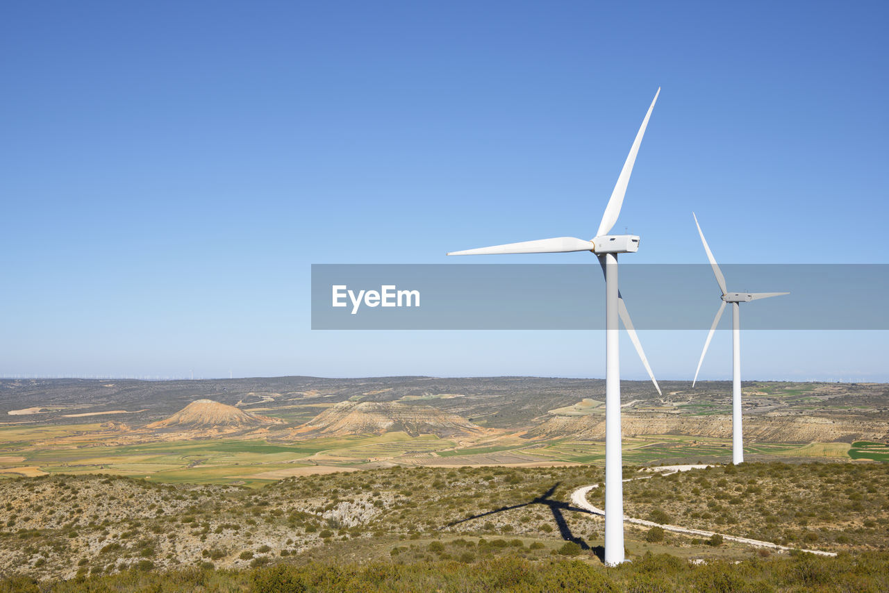 Windmills for electric power production in spain.