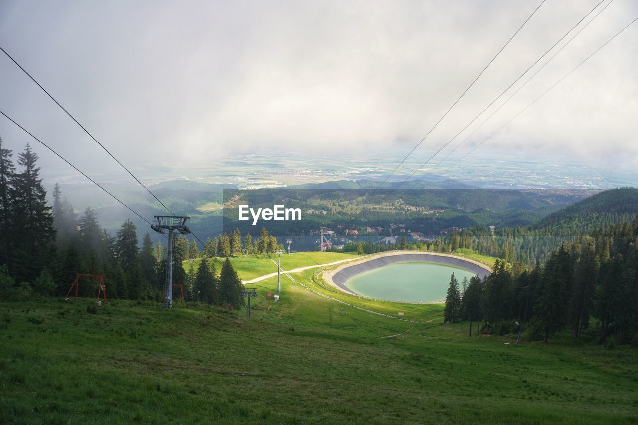 high angle view of landscape