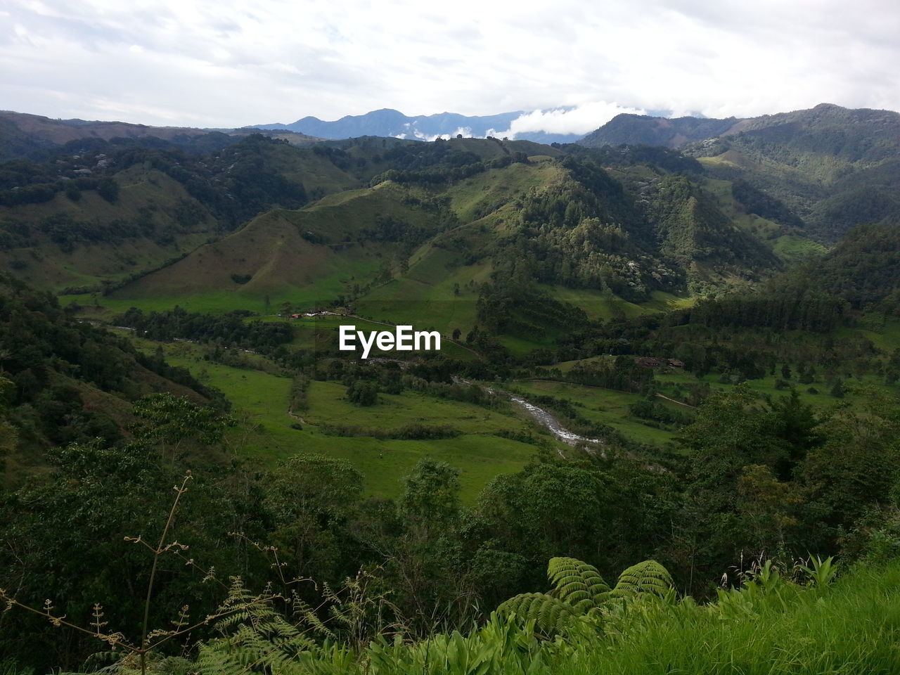 High angle view of landscape