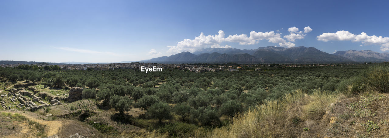 Panoramic view of landscape against sky