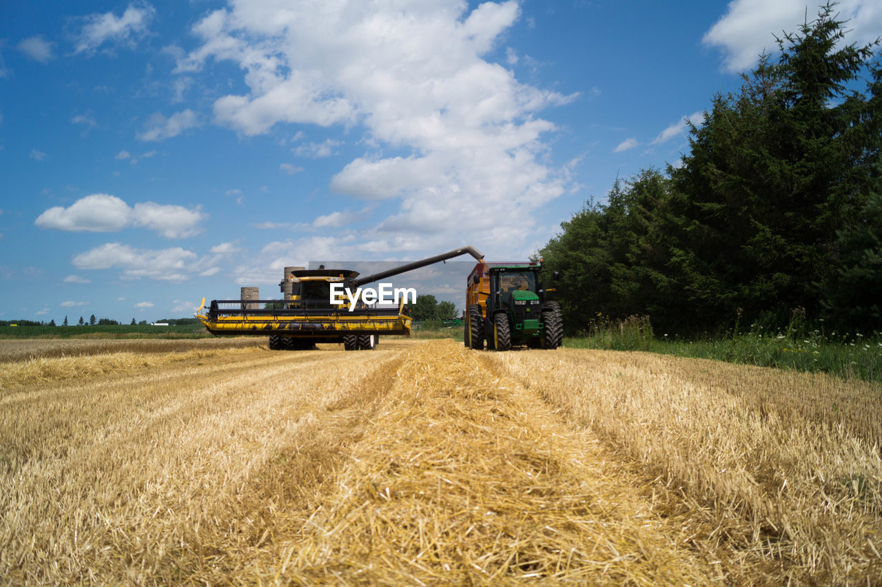 TRACTOR ON AGRICULTURAL FIELD