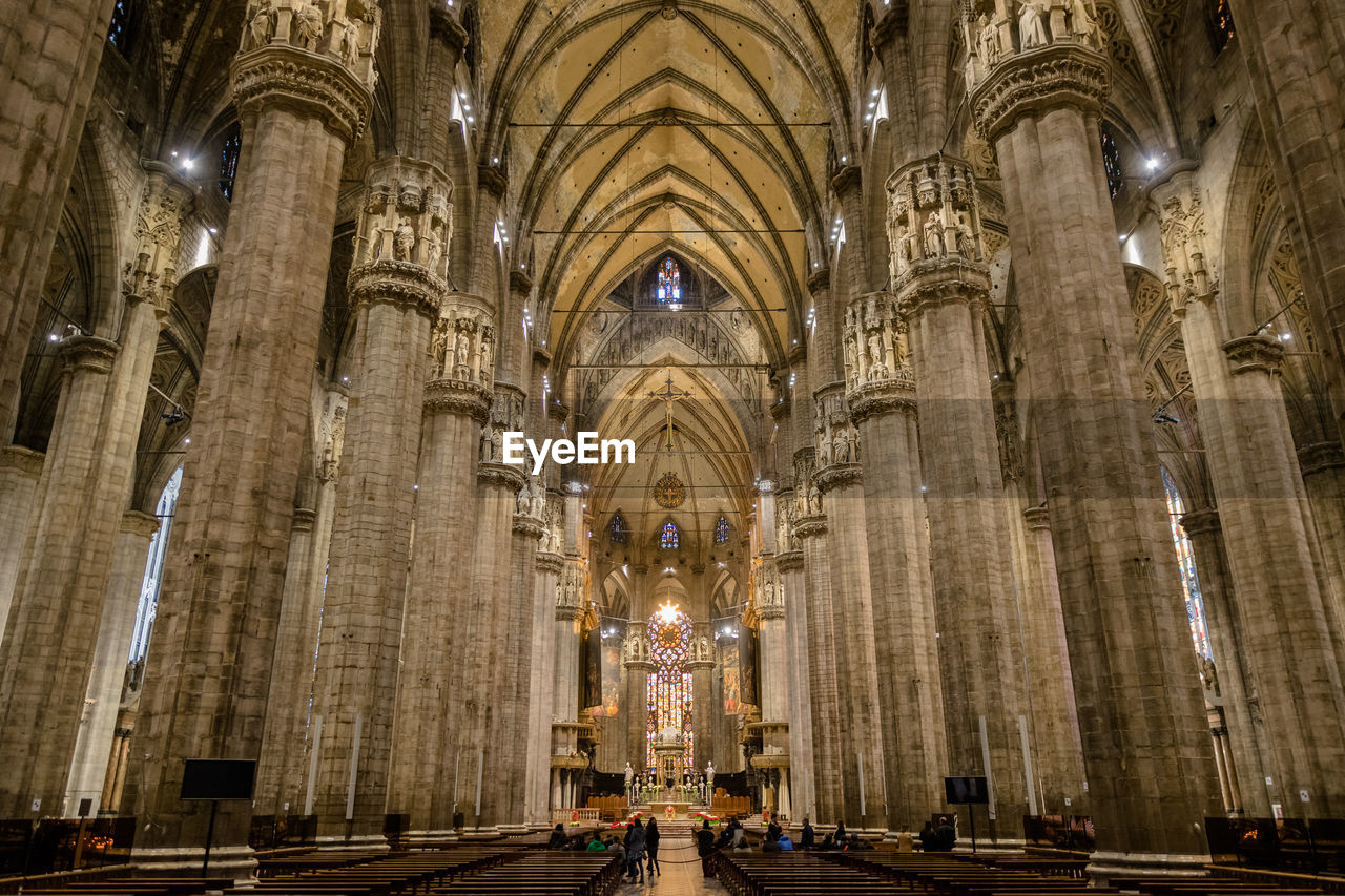 Interior of milan cathedral