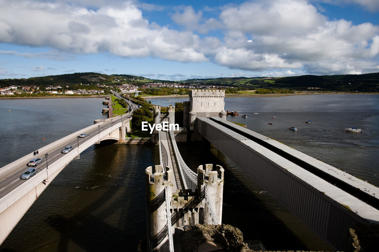 BRIDGE OVER RIVER AGAINST SKY