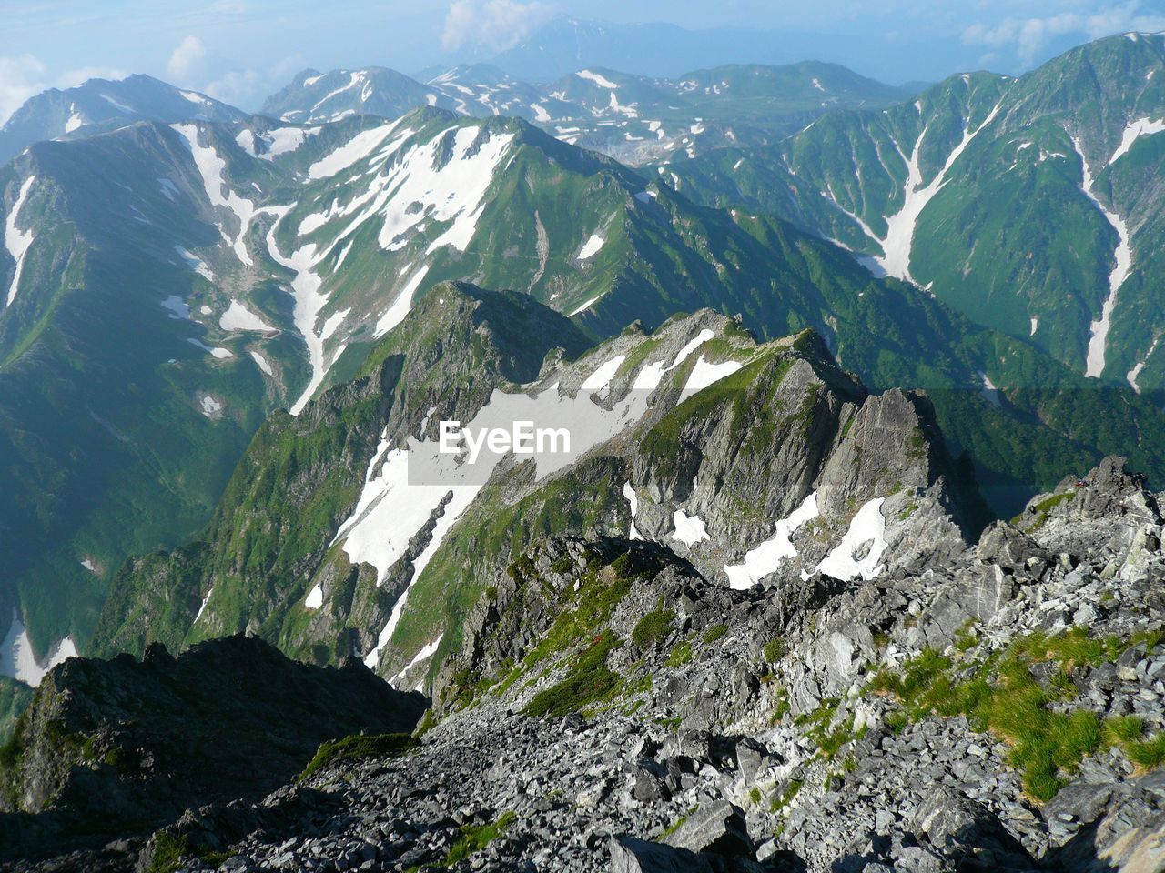 Scenic view of mountains