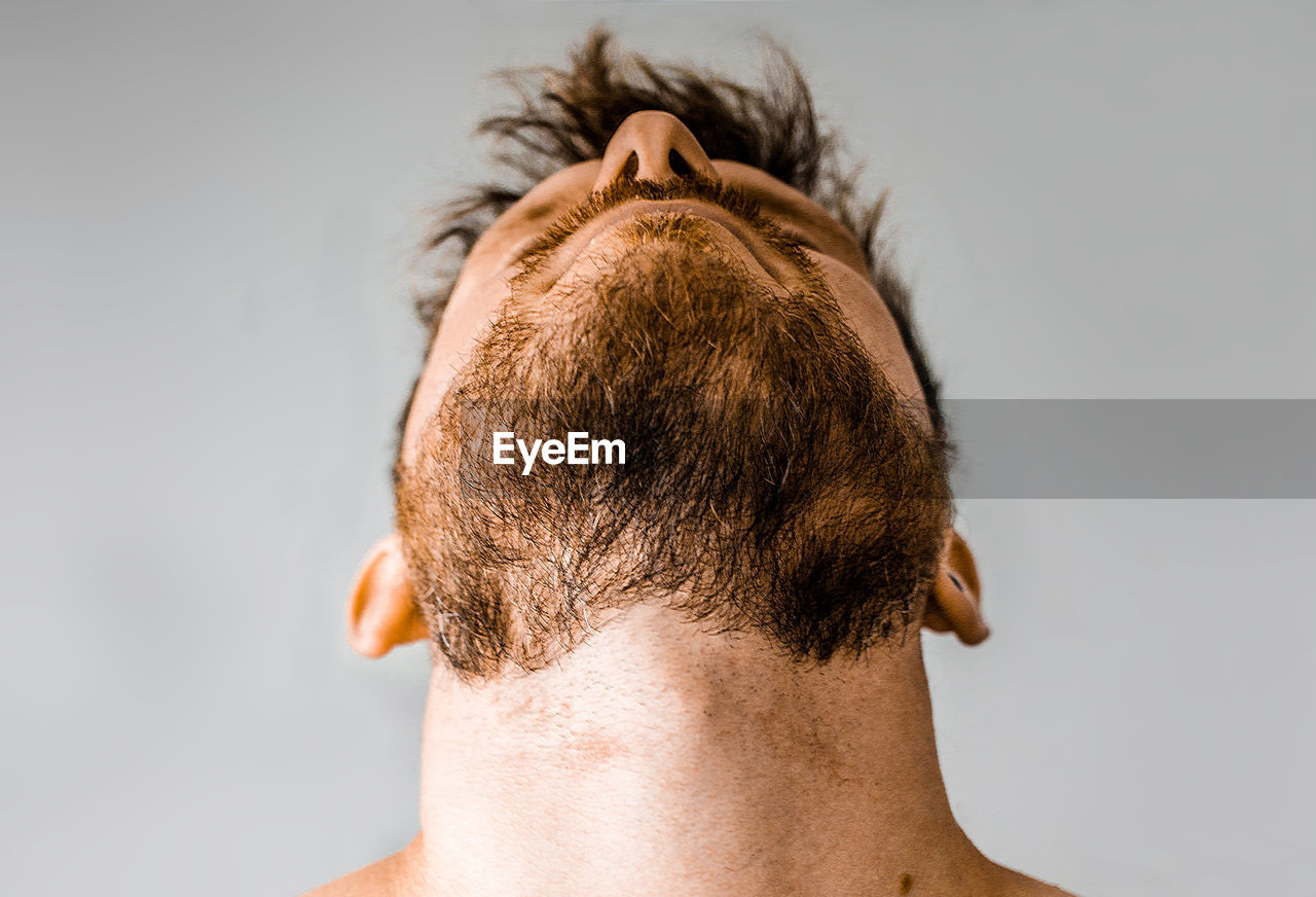 Close- up of young man with beard