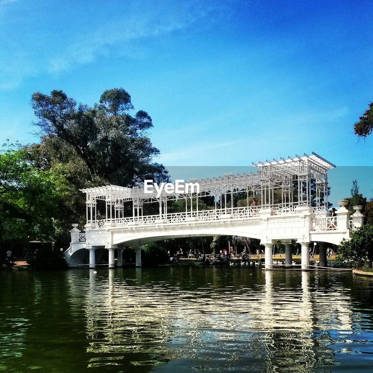 Bridge over lake