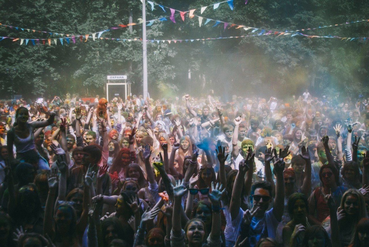 Outdoor dance party