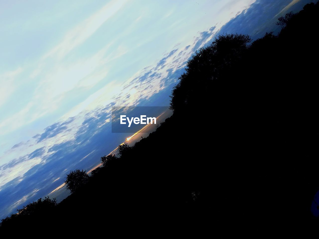 SCENIC VIEW OF SILHOUETTE TREES AGAINST SKY