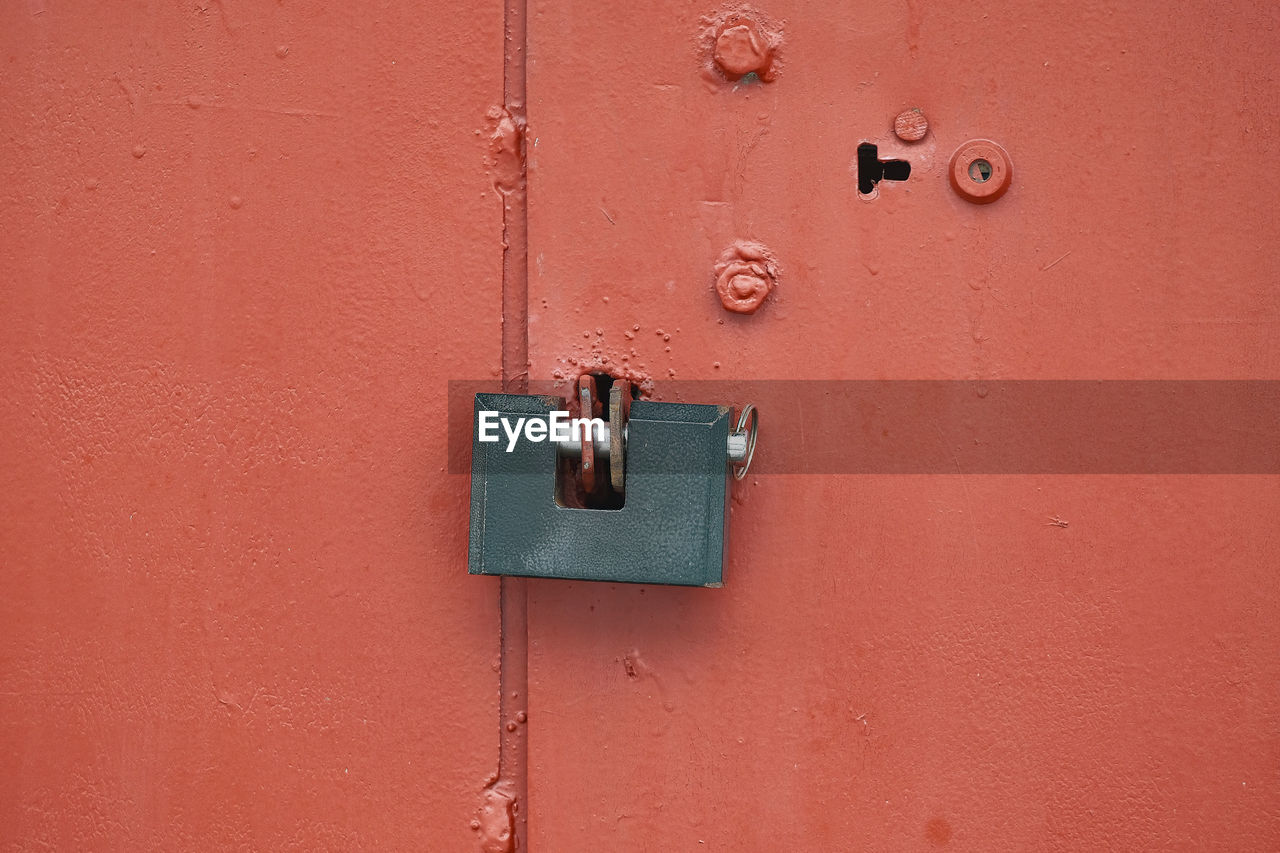 Close-up of closed door