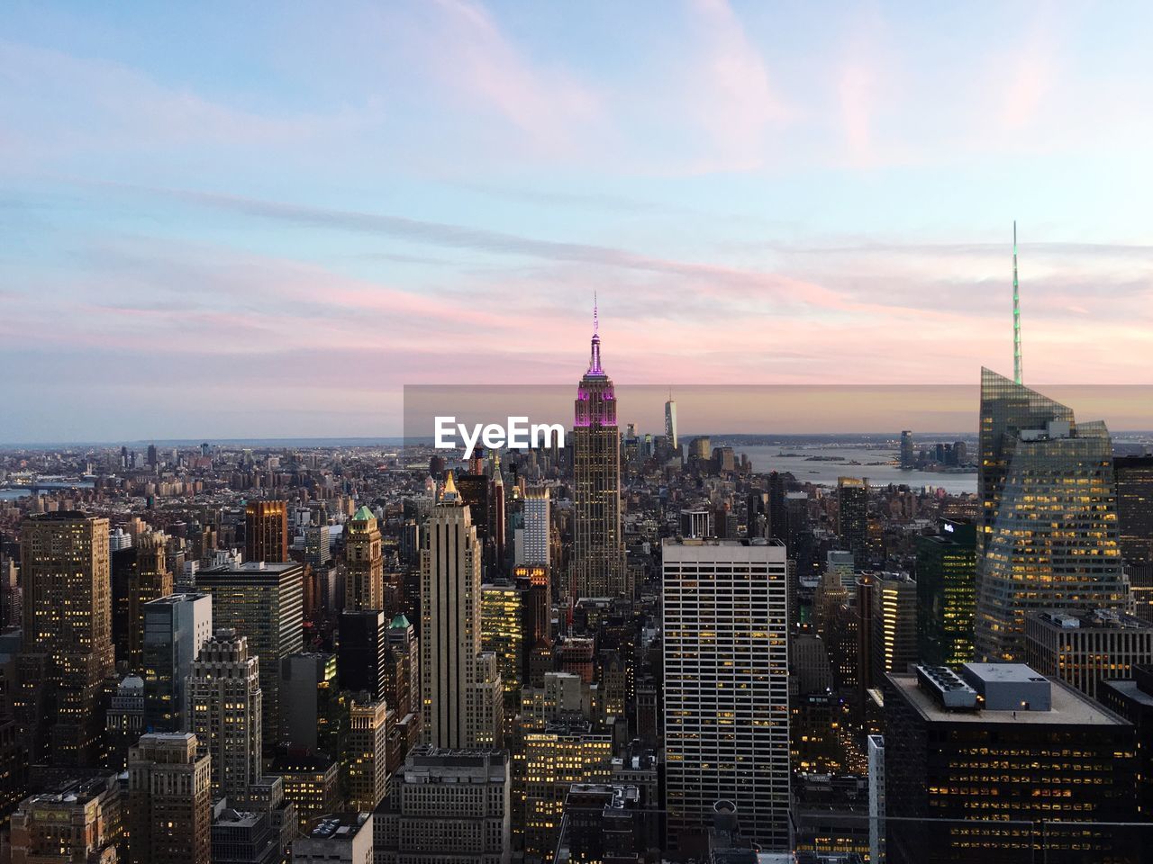 CITYSCAPE AT SUNSET