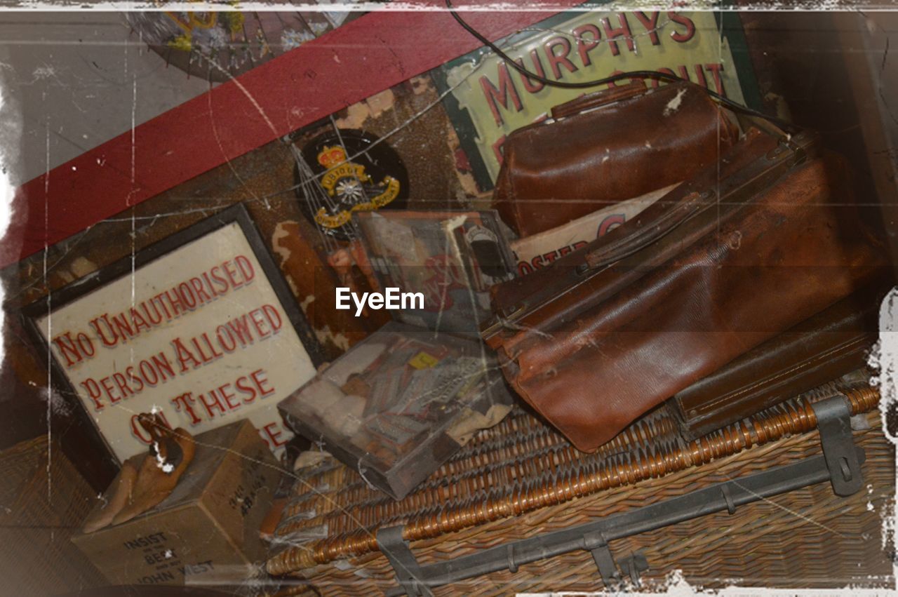 HIGH ANGLE VIEW OF FOOD ON FLOOR