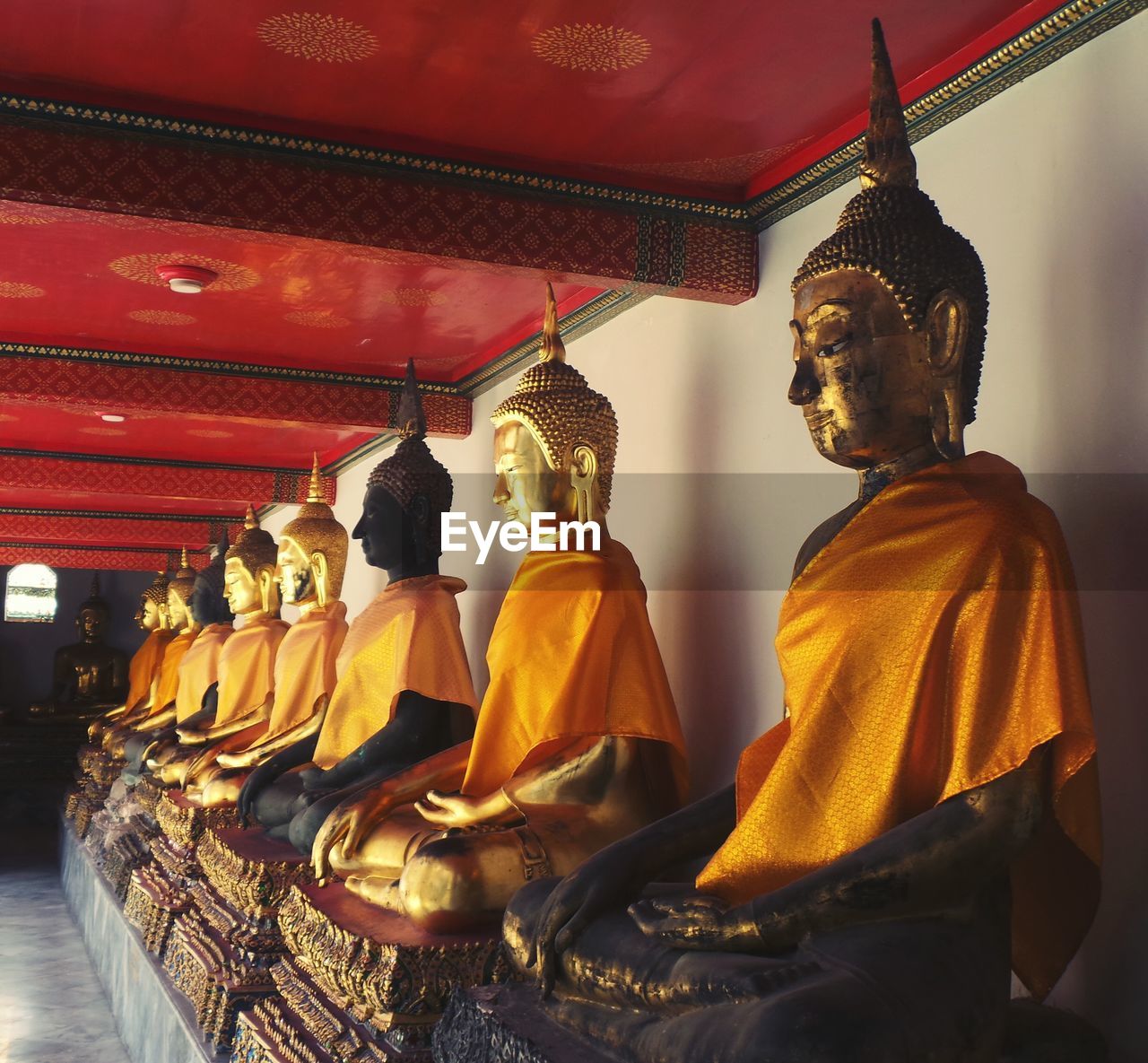 Buddha statues in temple