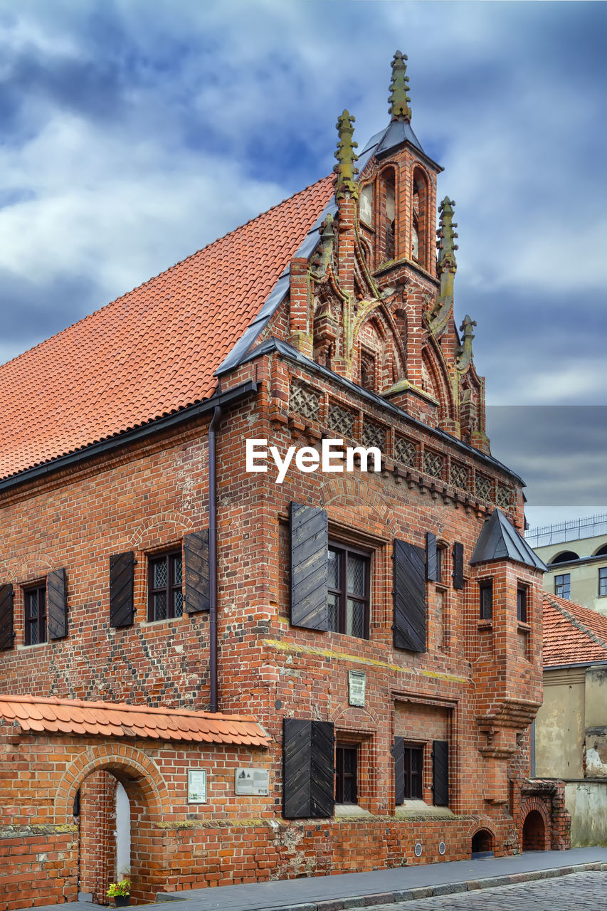 House of perkunas is one of the most original and gothic secular buildings,  kaunas, lithuania