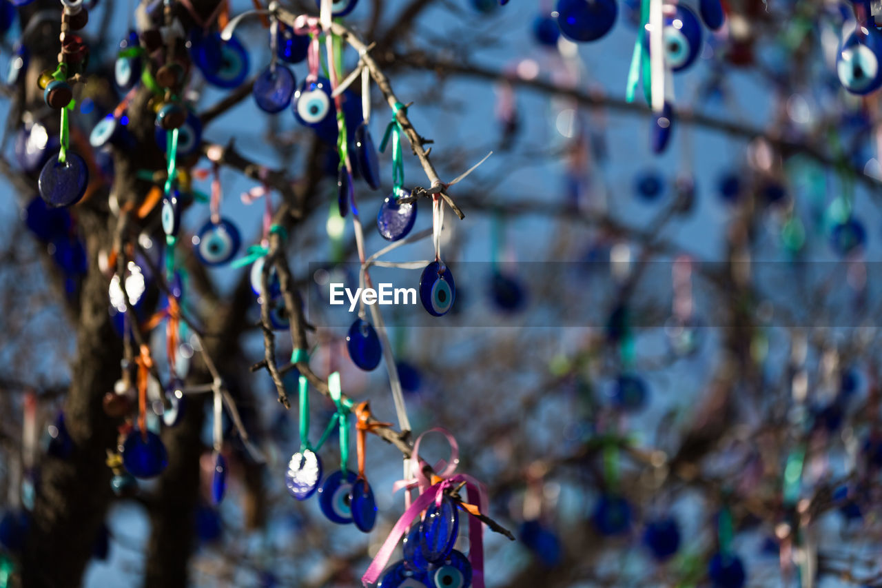 FULL FRAME SHOT OF BUBBLES HANGING IN MARKET