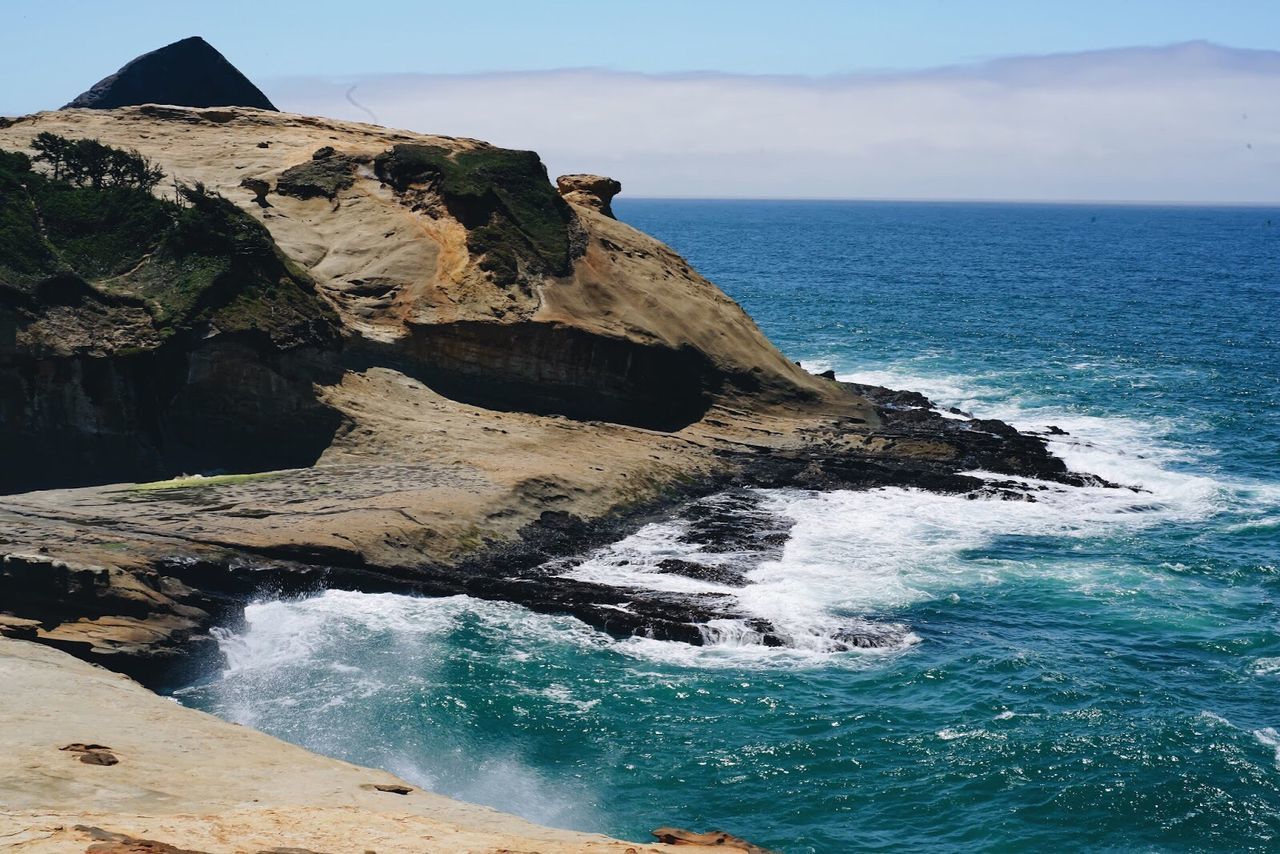 View of rocks on beach