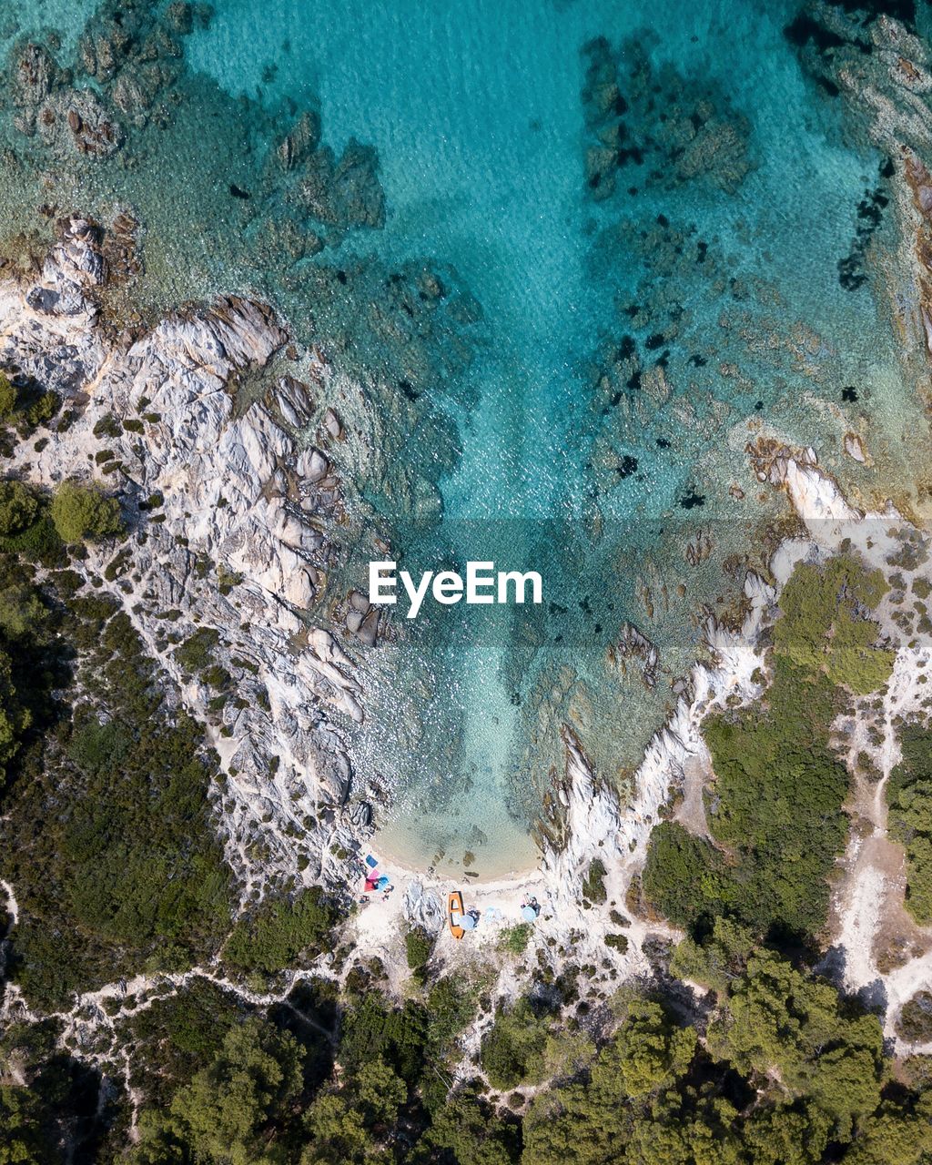 Aerial view of beach