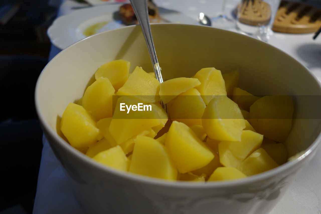 CLOSE-UP OF BOWL OF SALAD