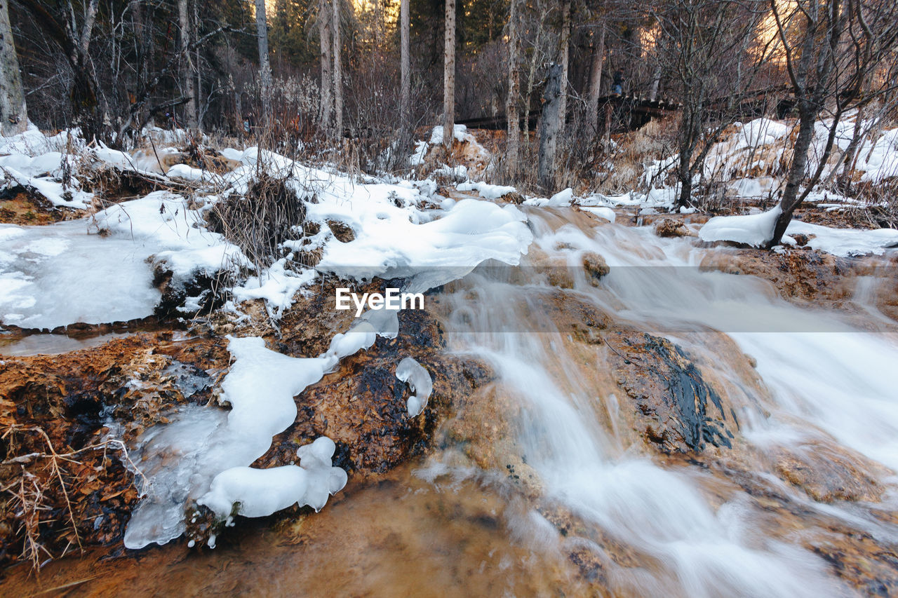 VIEW OF STREAM FLOWING THROUGH LAND