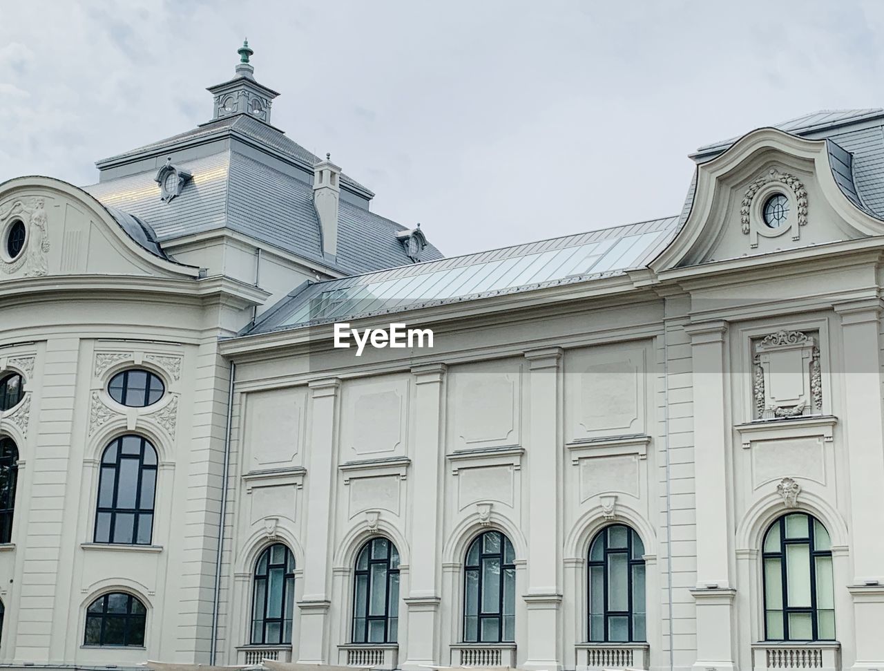 Low angle view of latvian national museum of arts