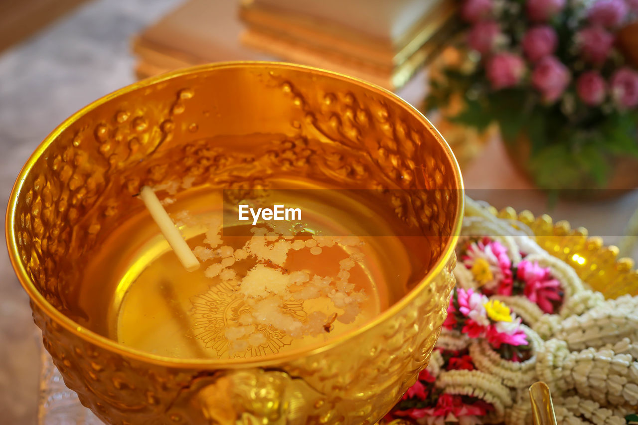 Close-up of drink on table