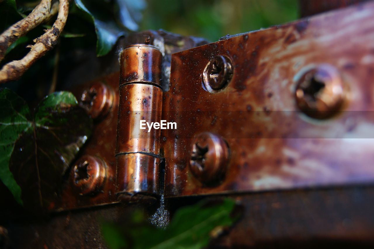 Close-up of rusty metal