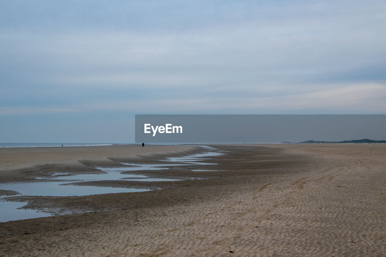 SCENIC VIEW OF SANDY BEACH AGAINST SKY