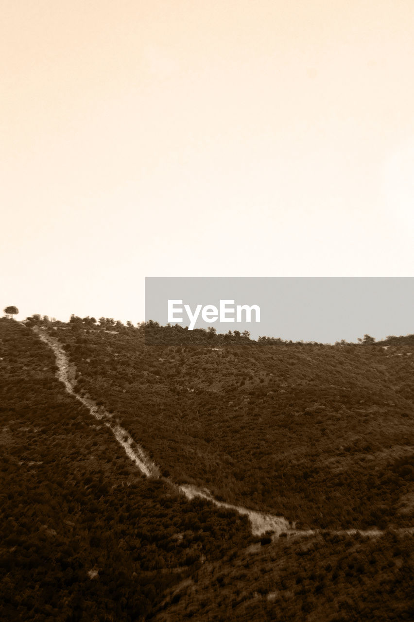 VIEW OF LANDSCAPE AGAINST CLEAR SKY