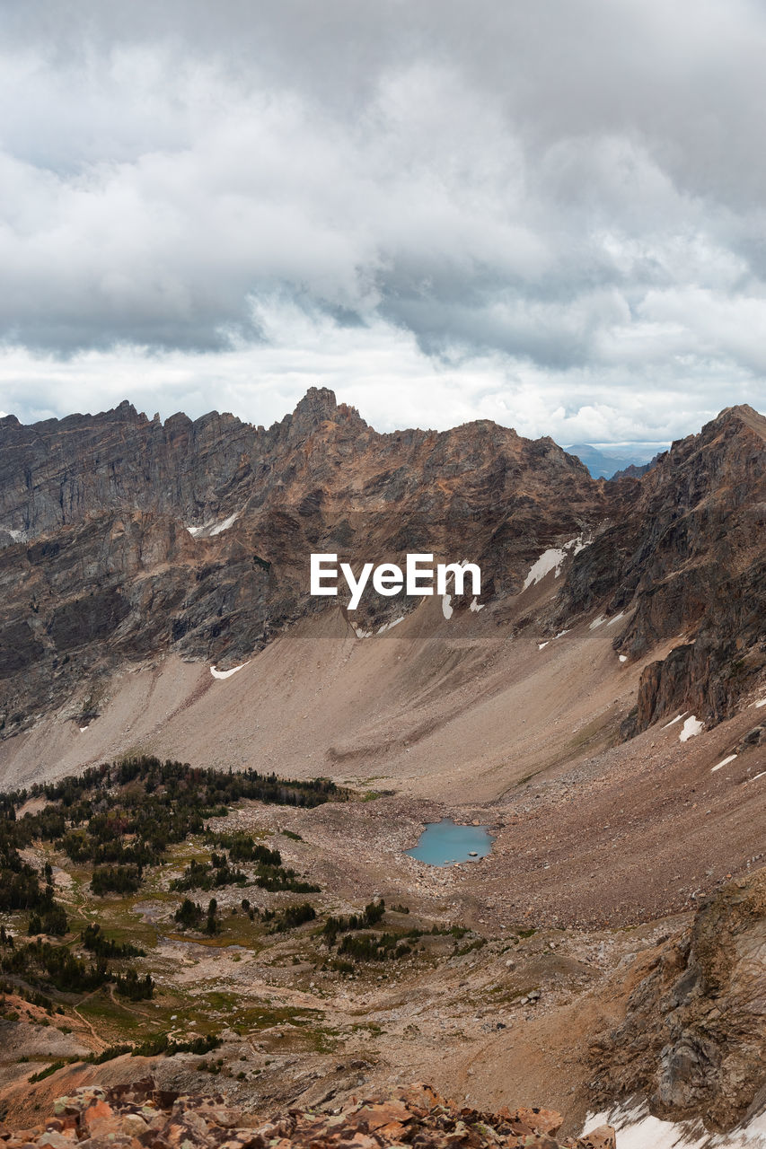 Grand teton mountain range 