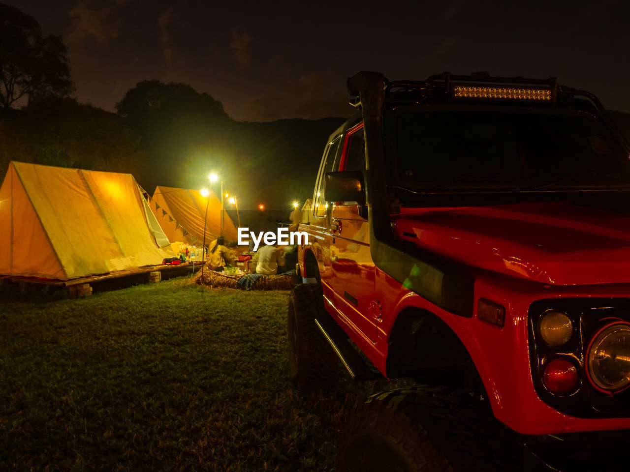 VIEW OF TRUCK AT NIGHT