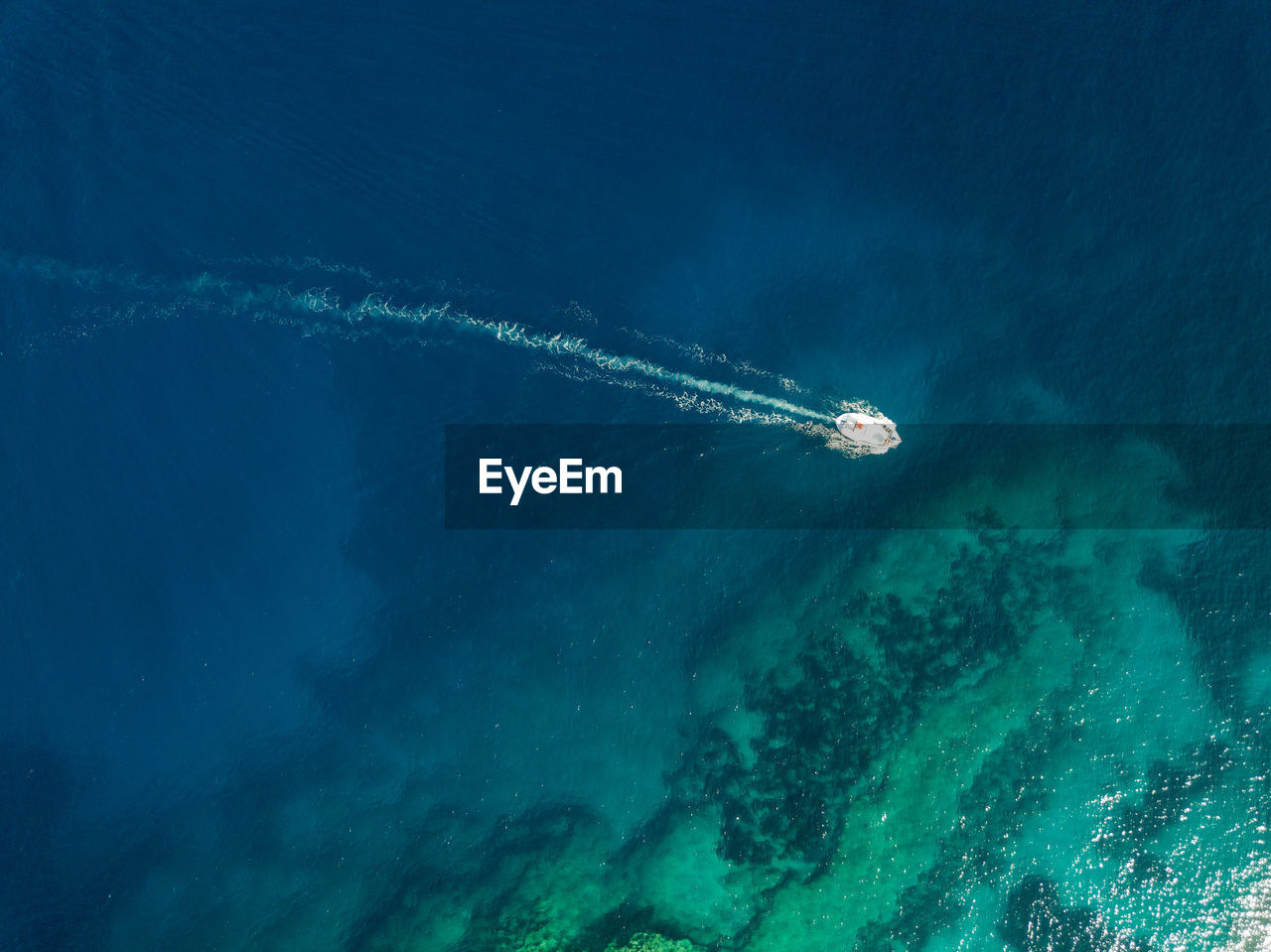 Aegean sea from above, greece