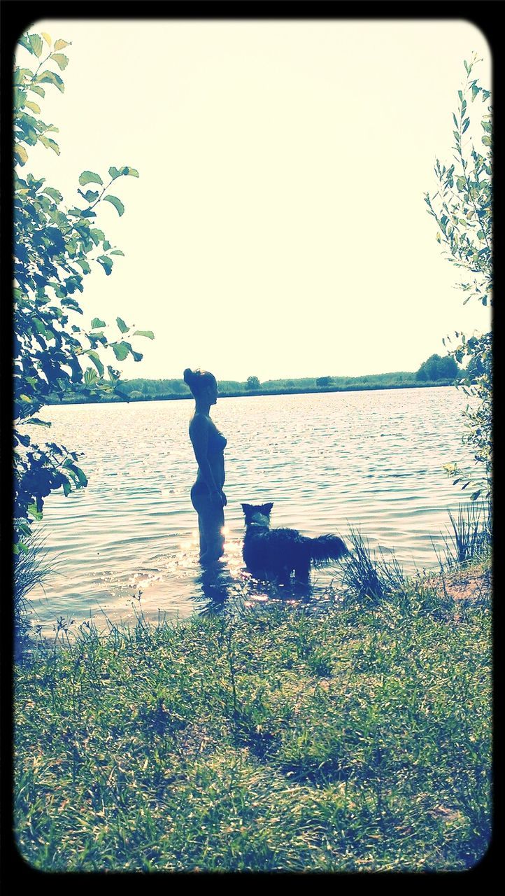 VIEW OF LAKE AGAINST SKY