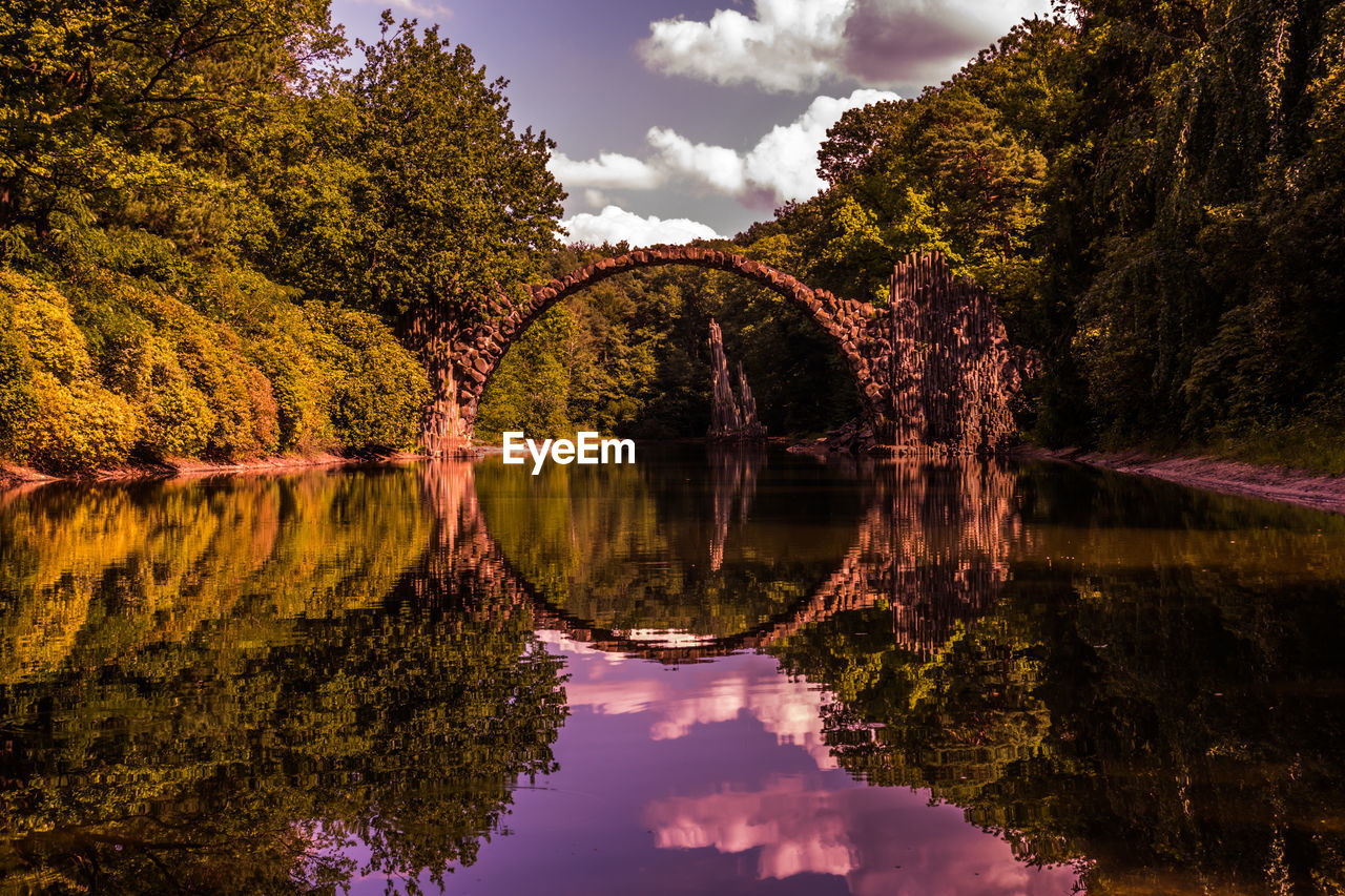 Rakotz bridge. rakotzbrucke. devil's bridge. germany. high quality photo