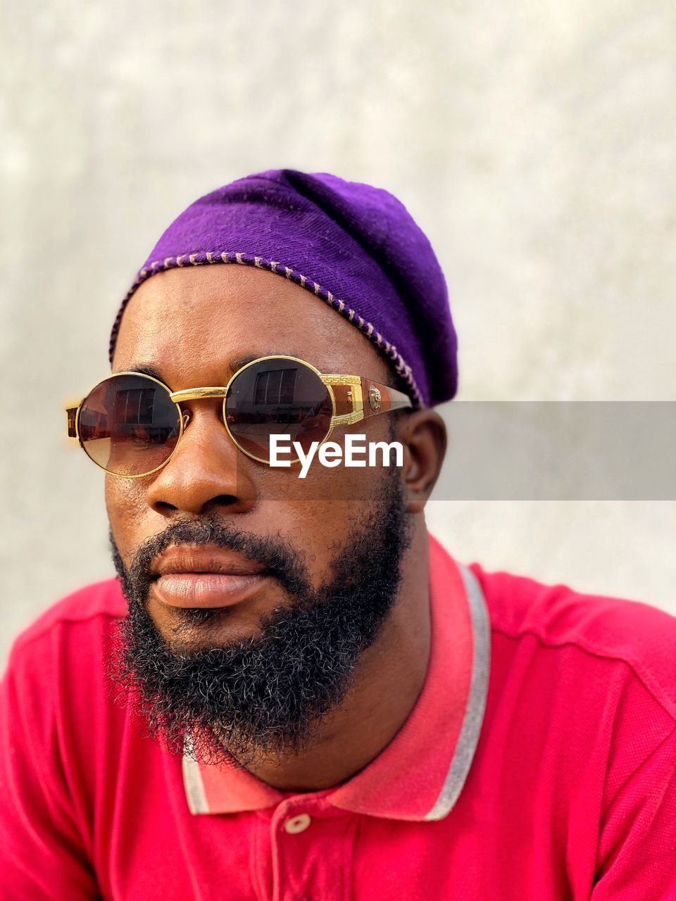 Portrait of young man wearing sunglasses