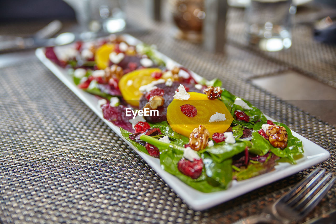 close-up of food in plate