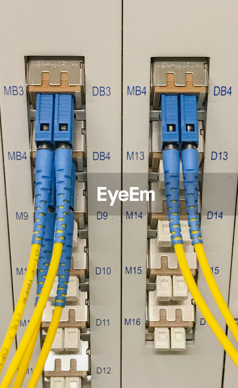 Close up of computer cable