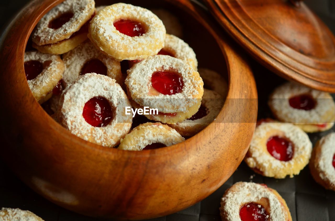 Close-up of food on table