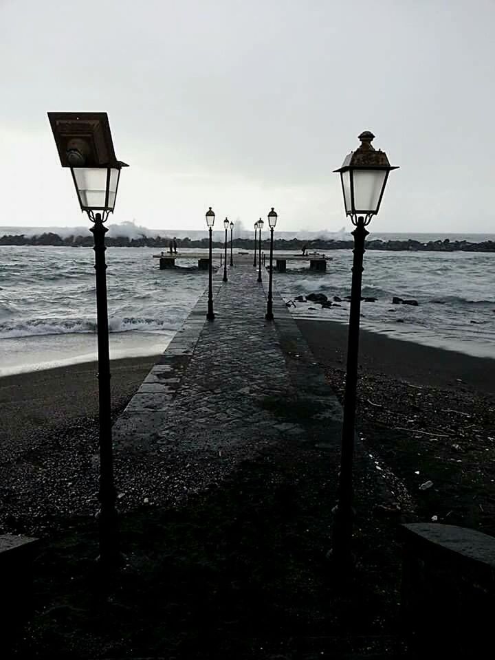 VIEW OF SEA AT SUNSET