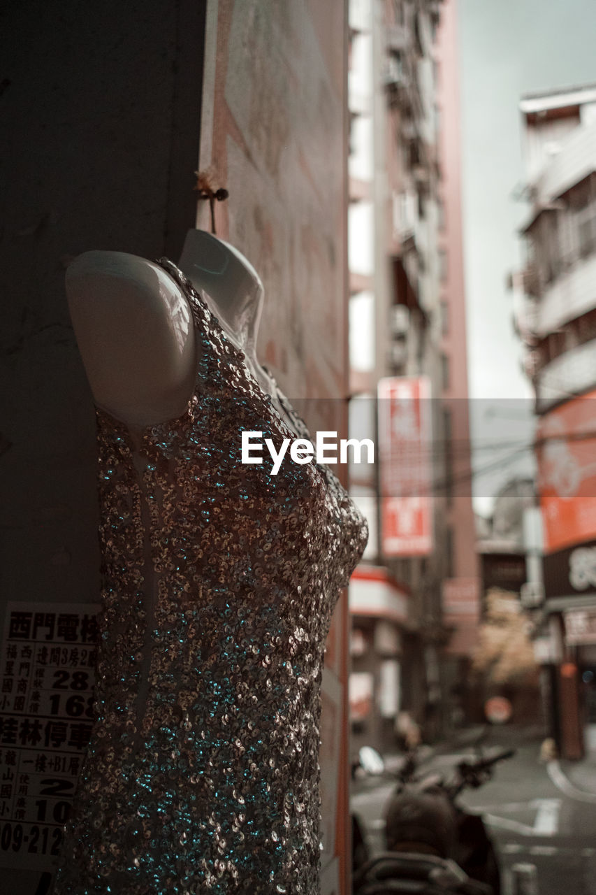 high angle view of metal