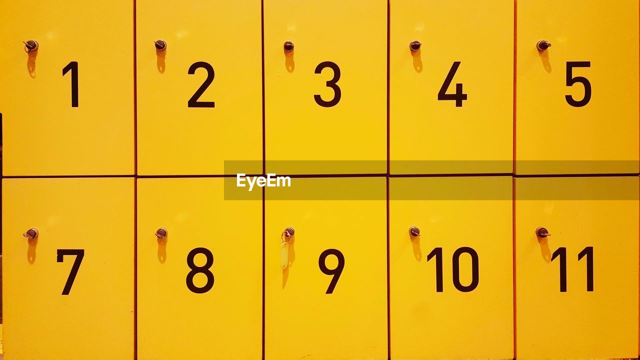 Full frame shot of lockers