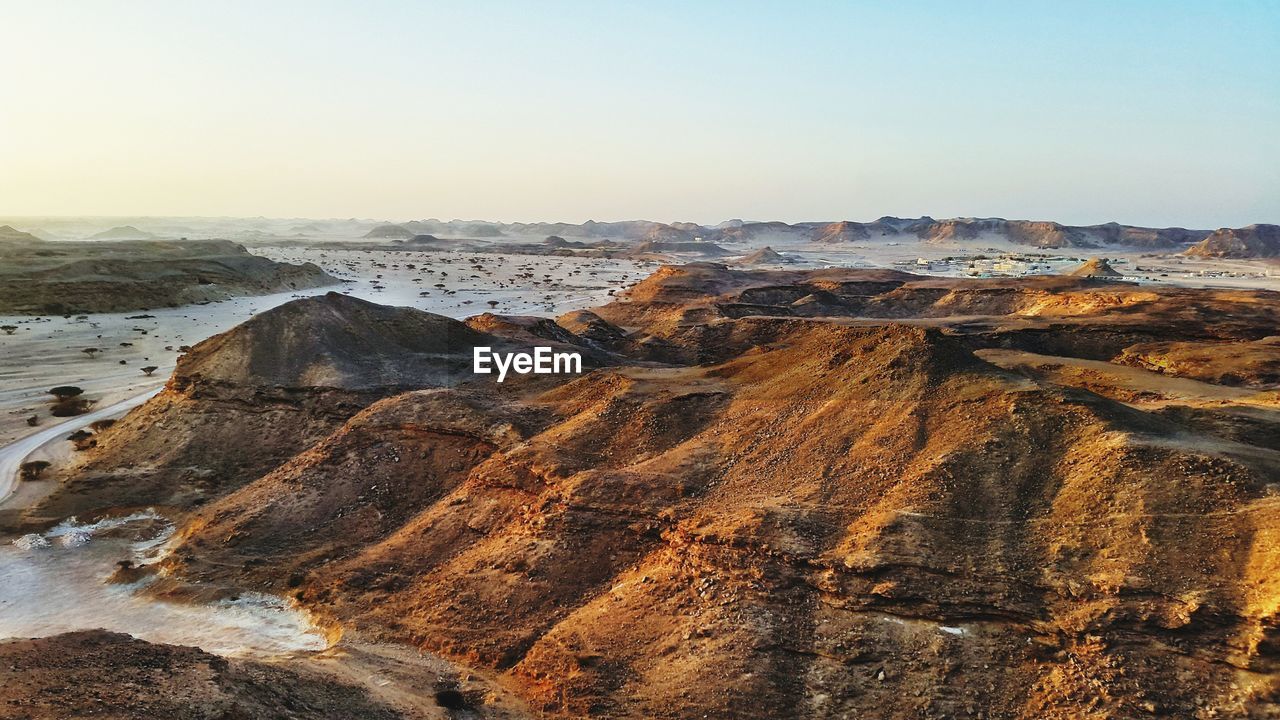 Aerial view of landscape against sky