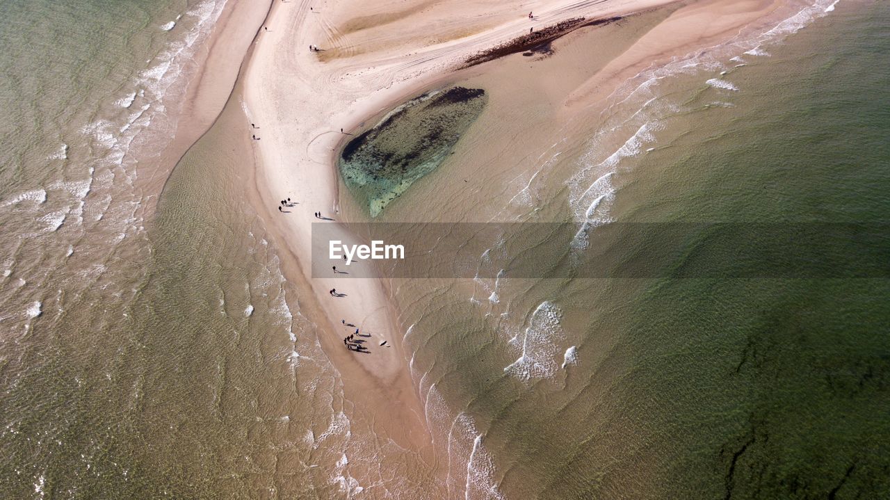 Aerial view of beach