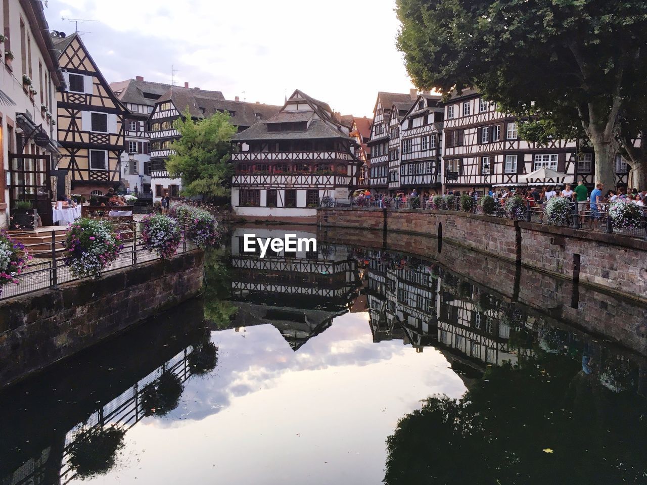 Reflection of buildings in canal