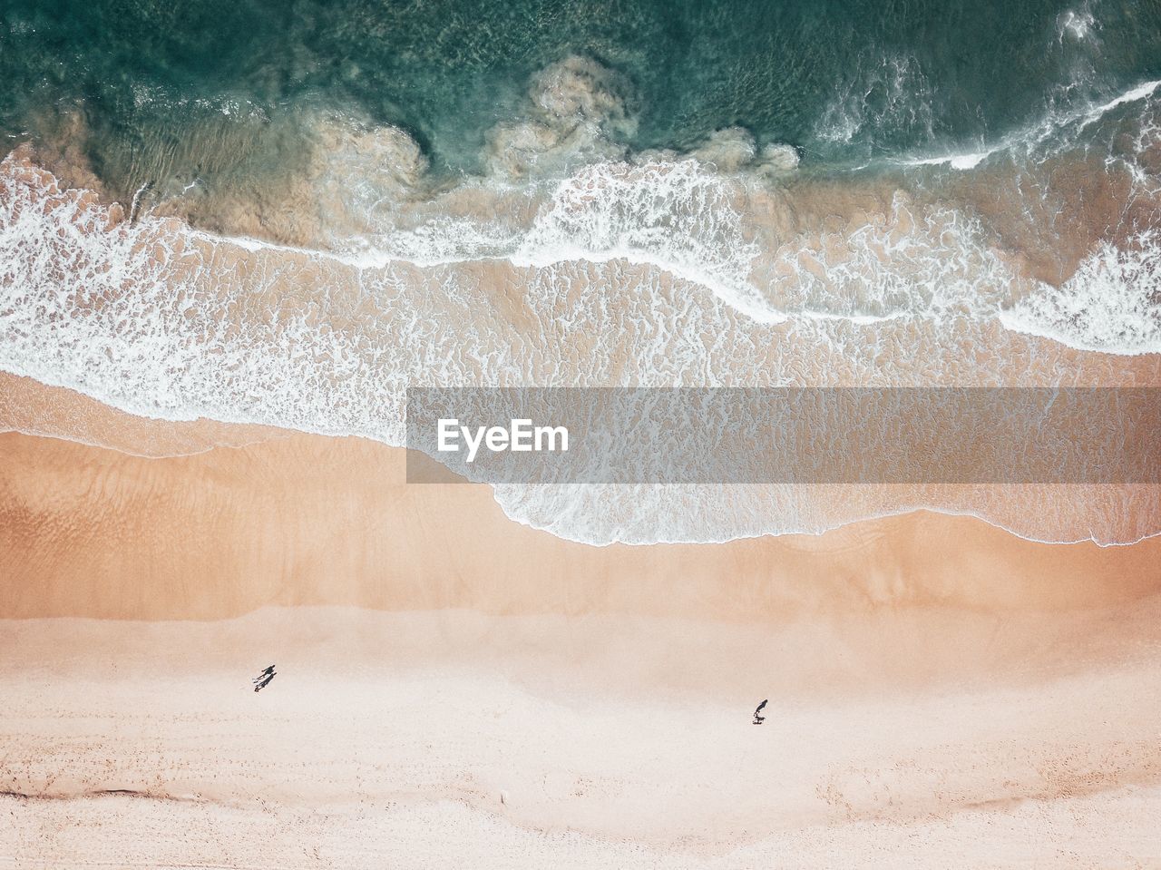 Aerial view of beach during sunny day