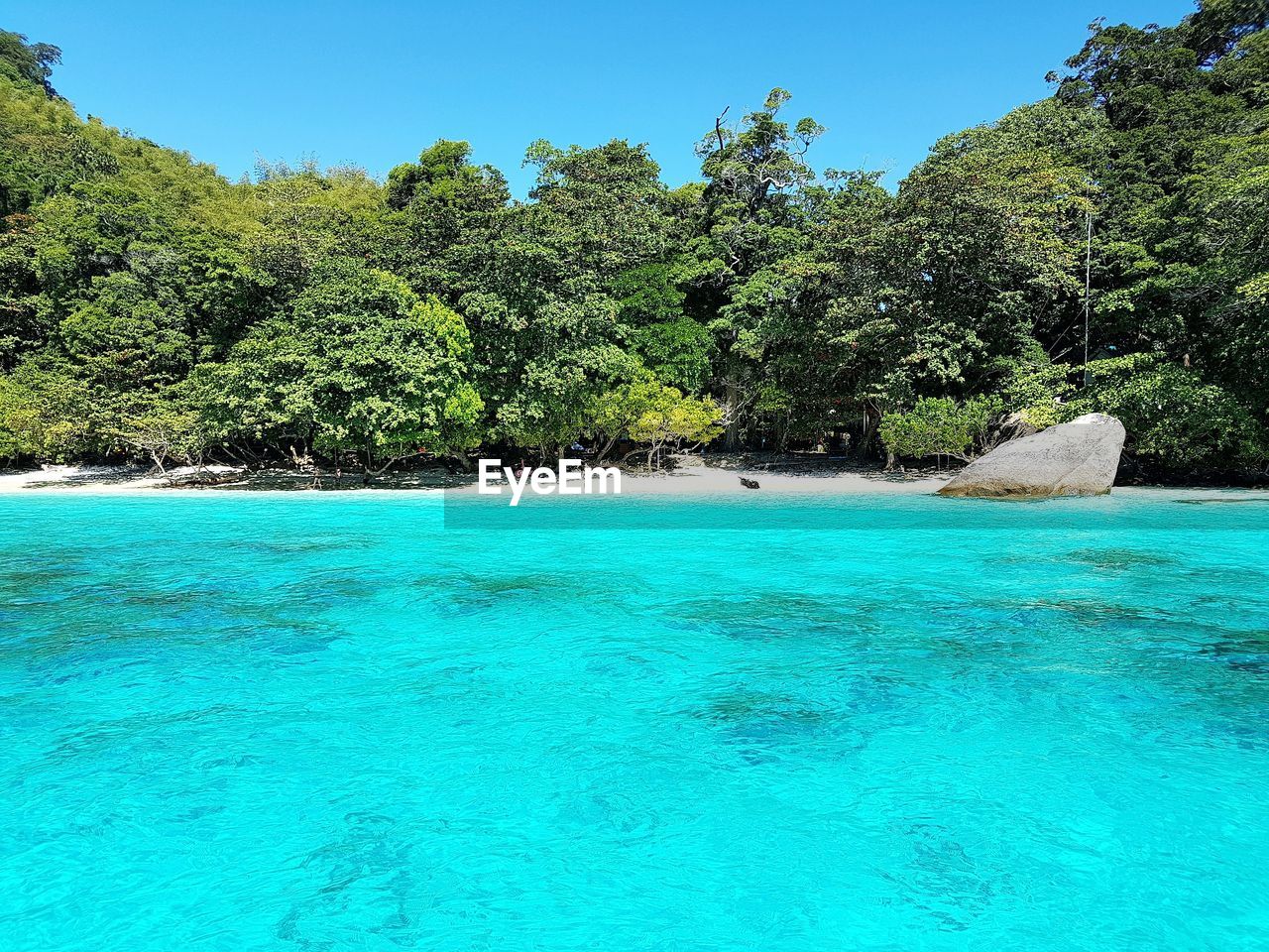 SCENIC VIEW OF SEA AGAINST BLUE SKY