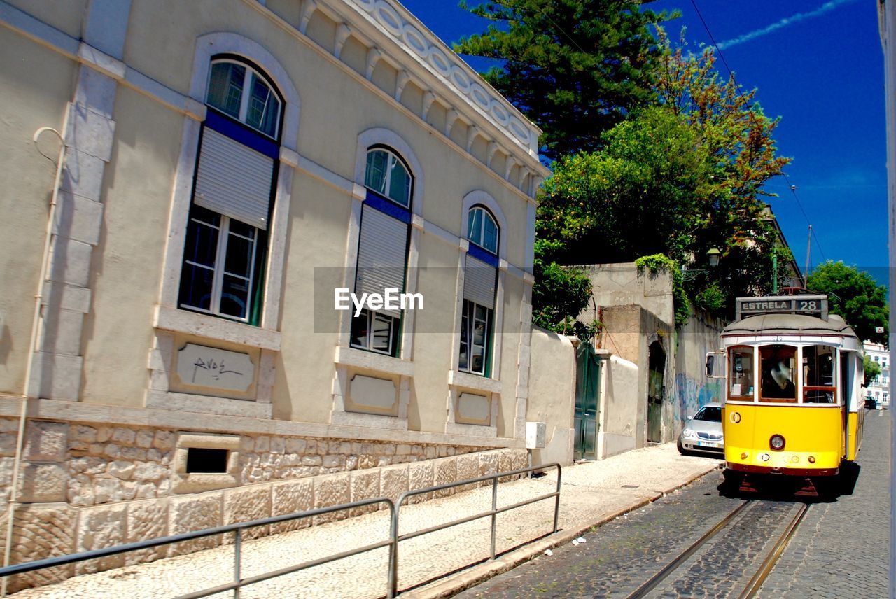 Tram  in city of lisbon.