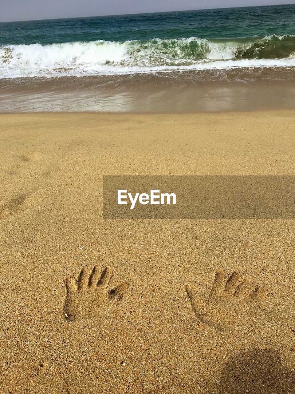 High angle view of beach