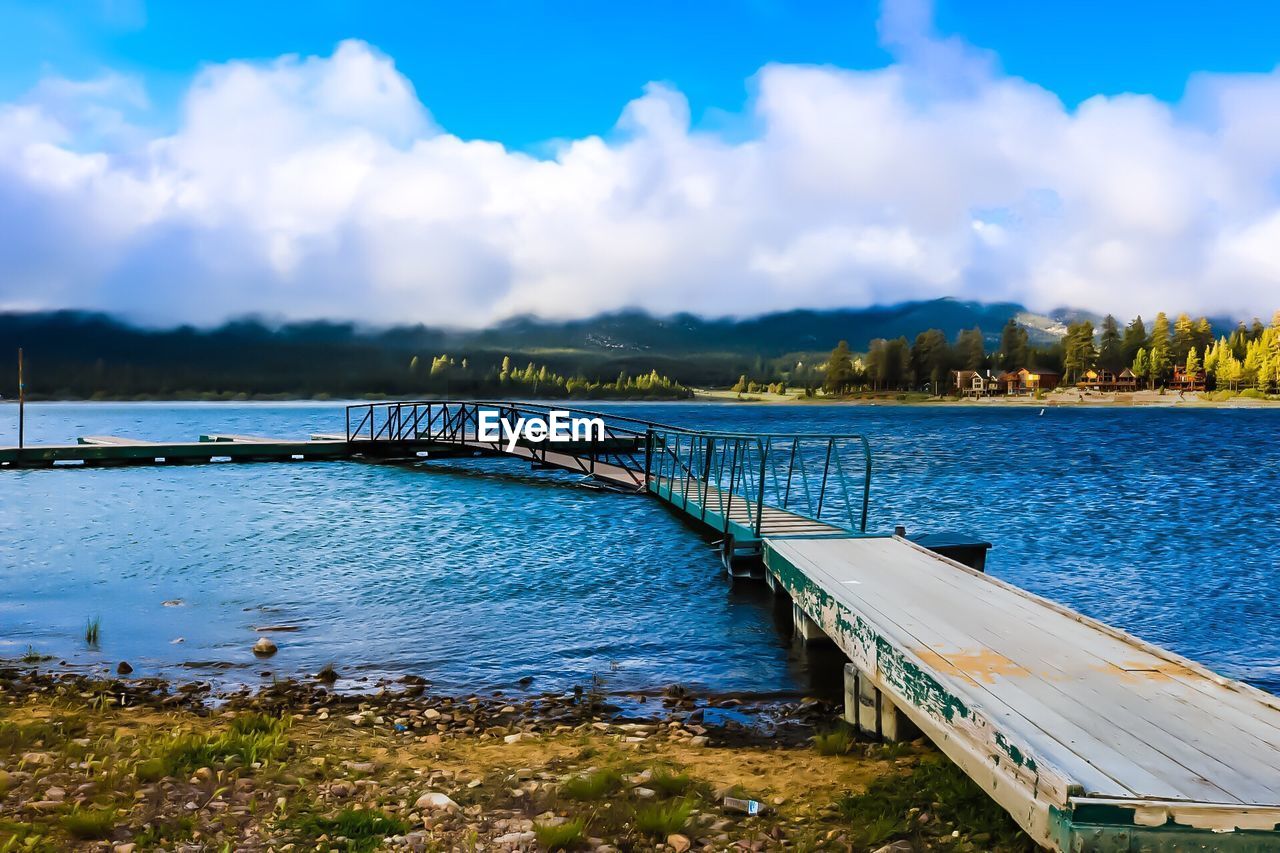 Scenic view of river against sky