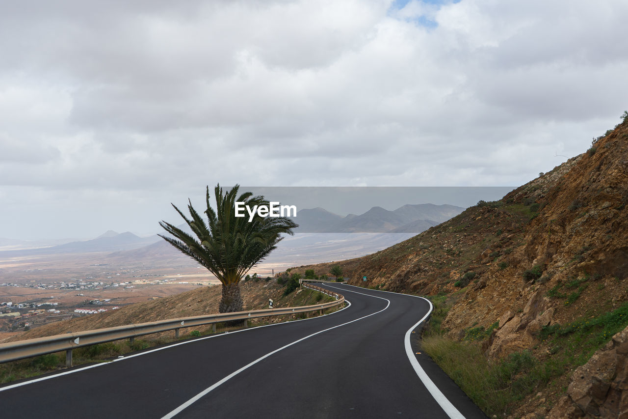 Mountain road in spain, canary islands